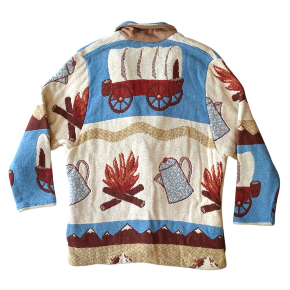 Silverado Camping Fire Outdoors Coat Tapestry Jacket - Size M/L - Picture 6 of 9